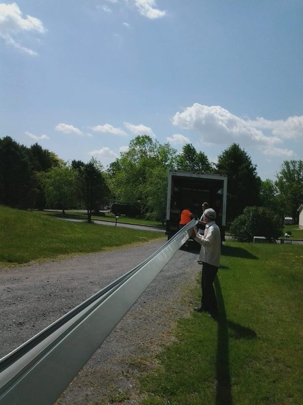 Carrying a run of gutter
